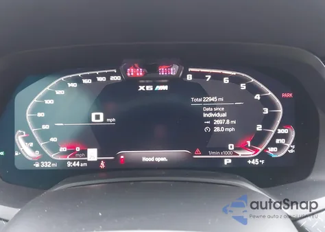 2021 BMW X6 M from USA, damaged, VIN 5YMCY0C0XM9E11547